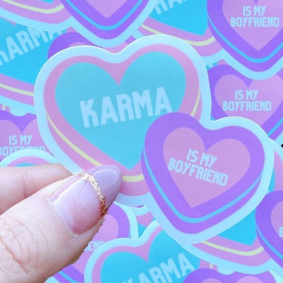 Taylor Swift karma is my boyfriend Sticker NEW - Picture 1 of 1